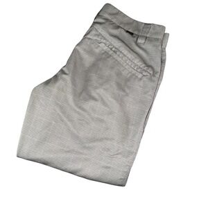 Oakley Pants Mens 32 Gray Check Chino Straight Leg Casual Golf Outdoor Logo